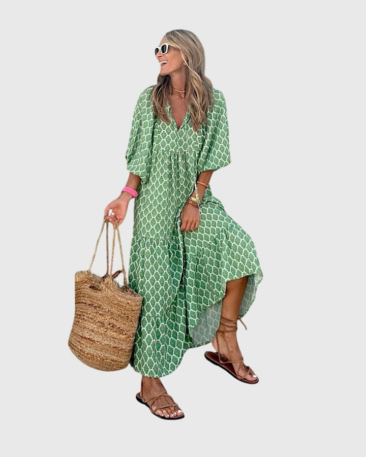 Sarrah™ - Boho Maxi Kjole