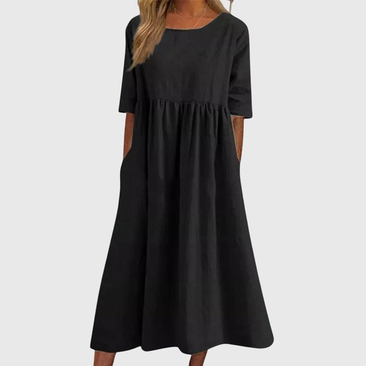 Haissley™ | Elegant Kjole med Korte Ærmer