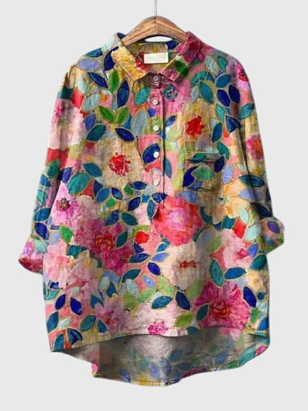 Valeria™ - Blomstret Bluse
