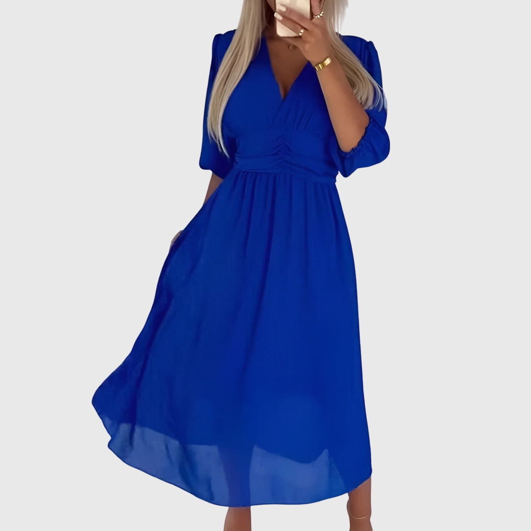 Chhloe™ | Letvægts Silke Chiffon Kjole