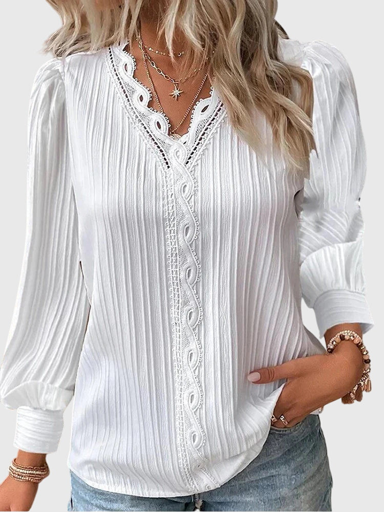 Andrea - Elegant Pullover Bluse