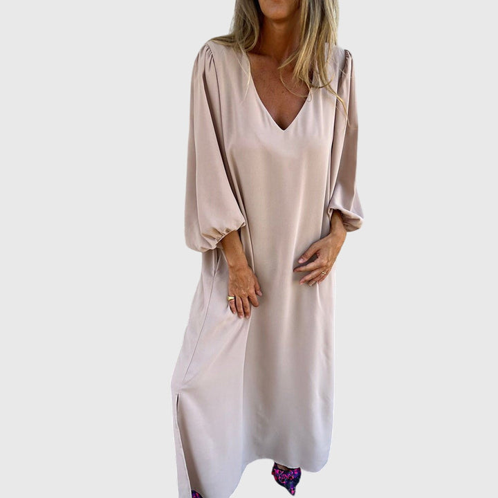 Carol™ - Lang Boho Kjole med Lommer
