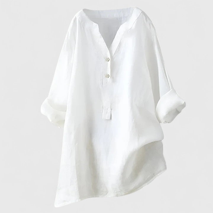 Larienne | Elegant Knap-Front Skjorte