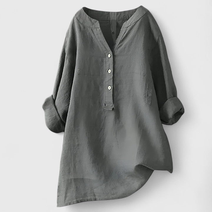 Larienne | Elegant Knap-Front Skjorte