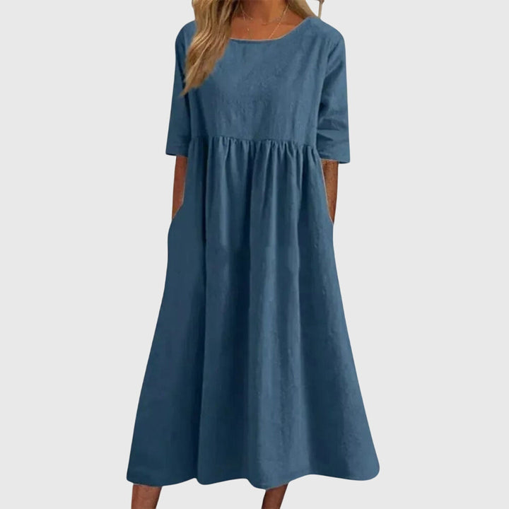 Haissley™ | Elegant Kjole med Korte Ærmer