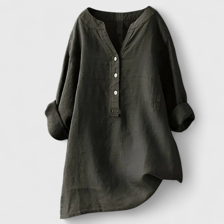 Larienne | Elegant Knap-Front Skjorte