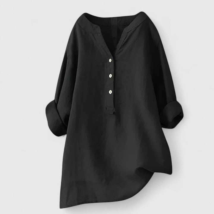 Larienne | Elegant Knap-Front Skjorte
