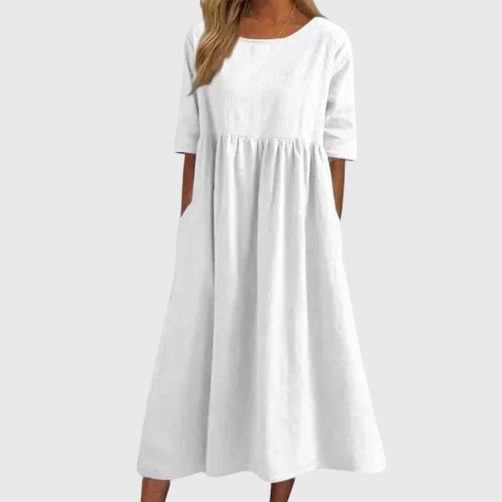 Haissley™ | Elegant Kjole med Korte Ærmer