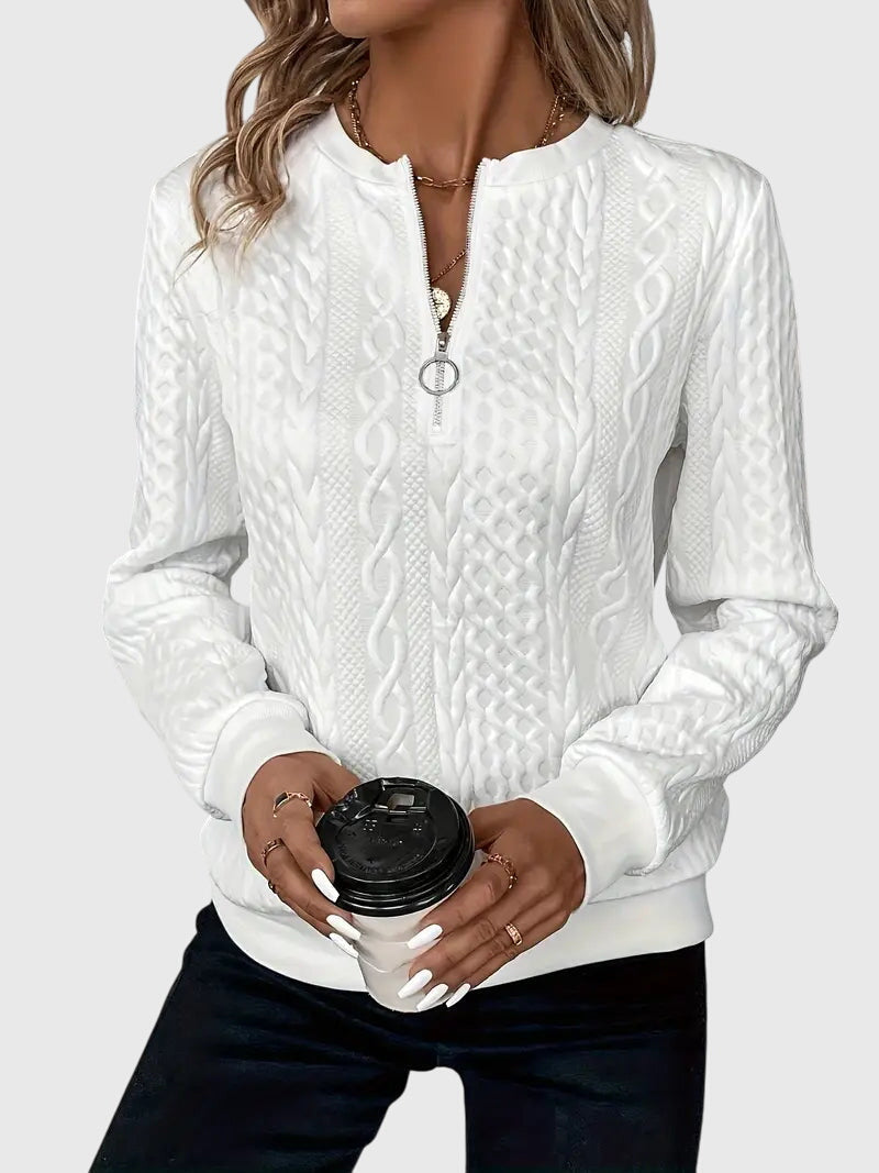 Noria™ | Sweater med Lynlås