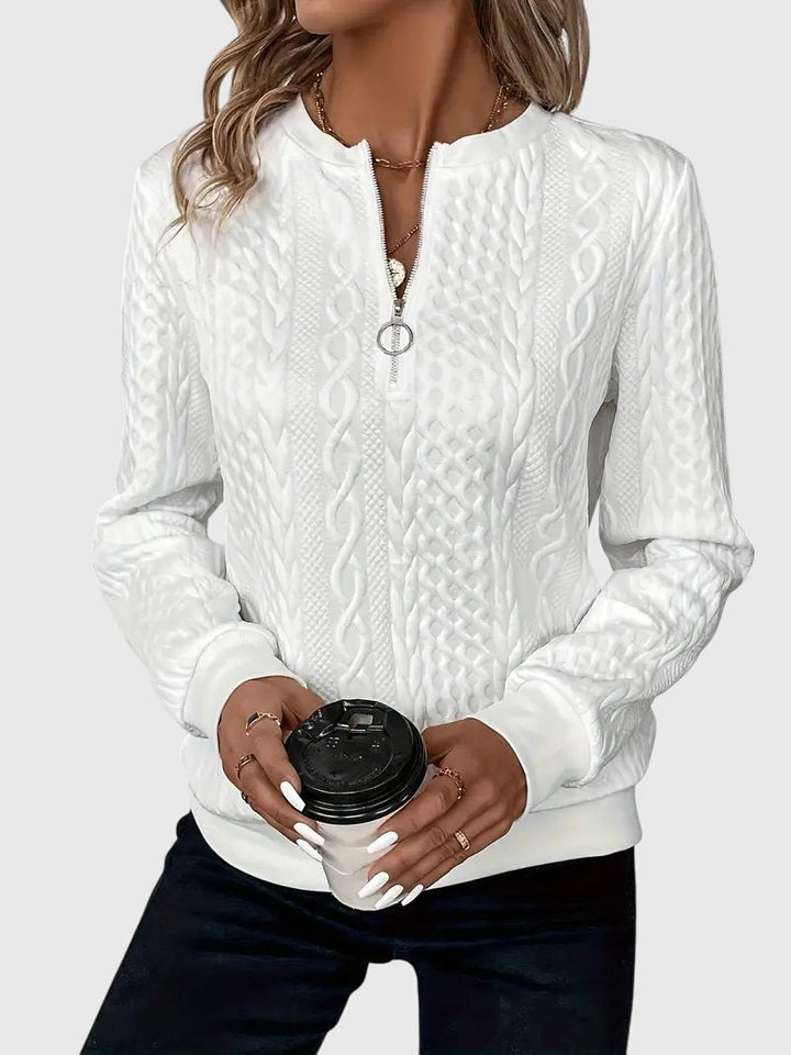 Noria™ | Sweater med Lynlås
