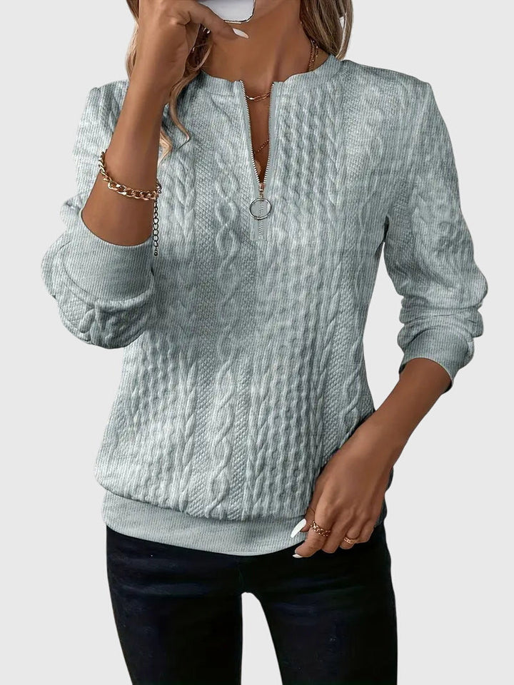 Noria™ | Sweater med Lynlås
