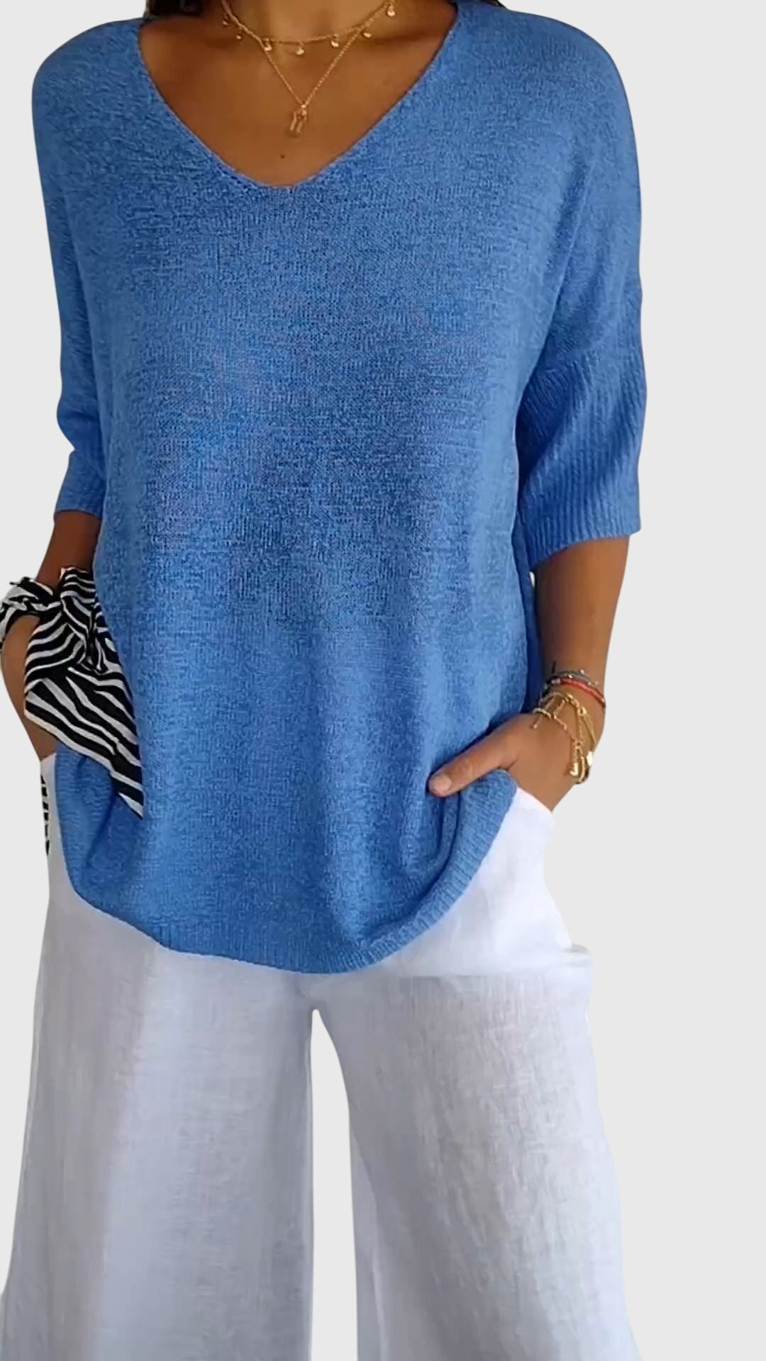 Cassaandra™ | Elegant V-hals Top
