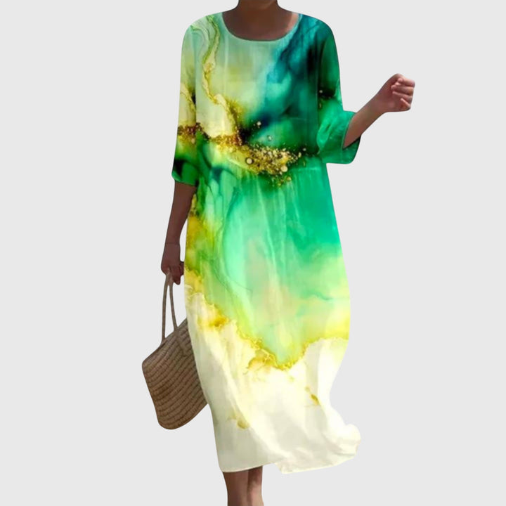 Hayley™ | Stilfuld Floral Maxi Kjole