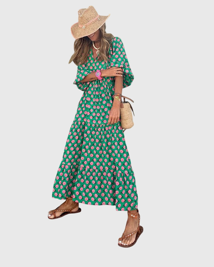 Sarrah™ - Boho Maxi Kjole