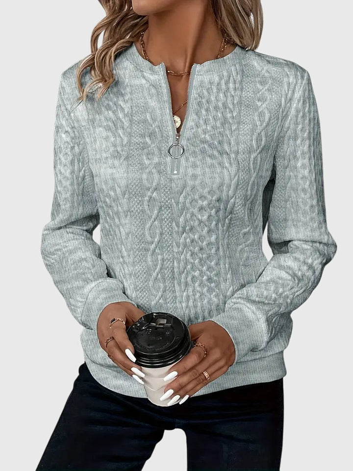 Noria™ | Sweater med Lynlås