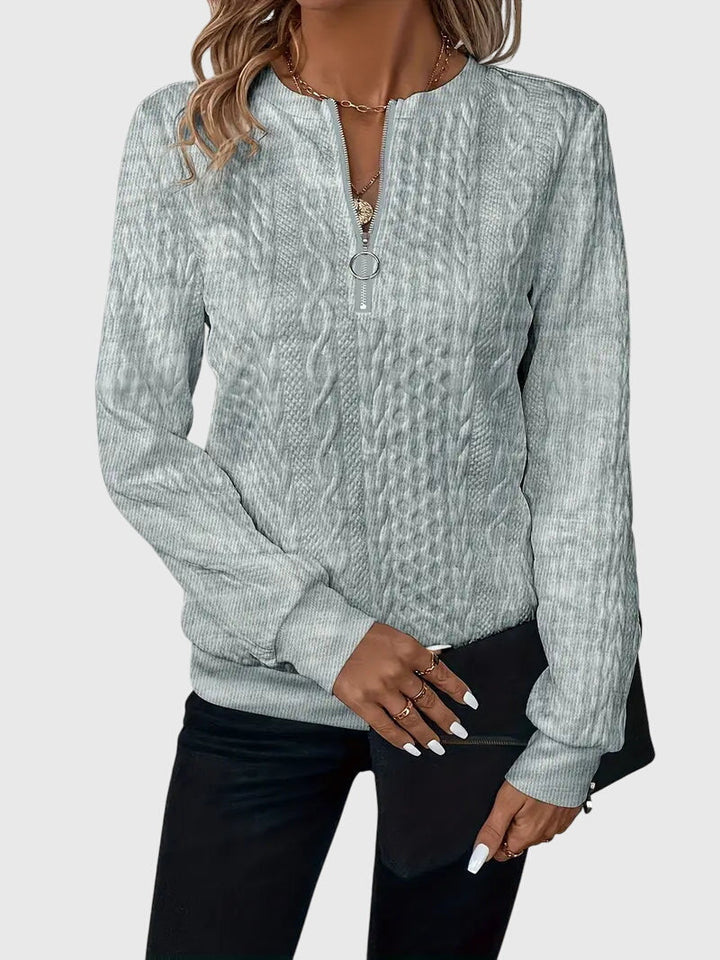 Noria™ | Sweater med Lynlås