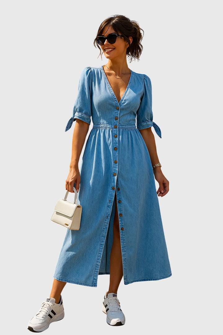 Jacqueline™ | Elegant Denim Kjole