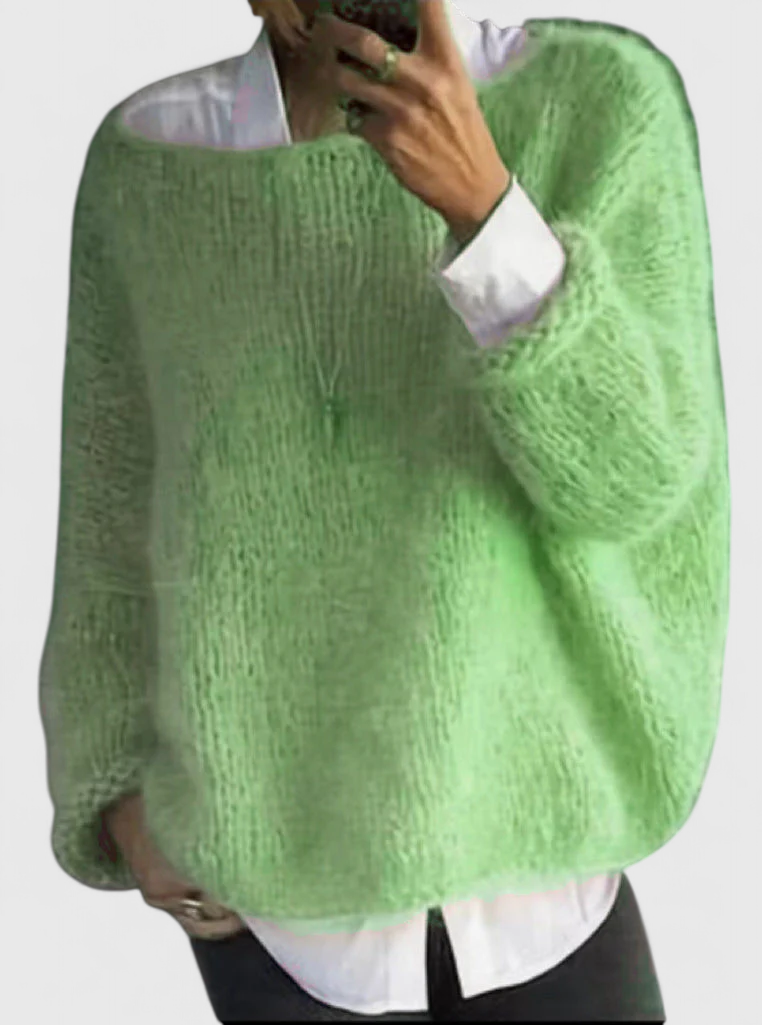 Kerry – Strikket sweater med blød udstråling