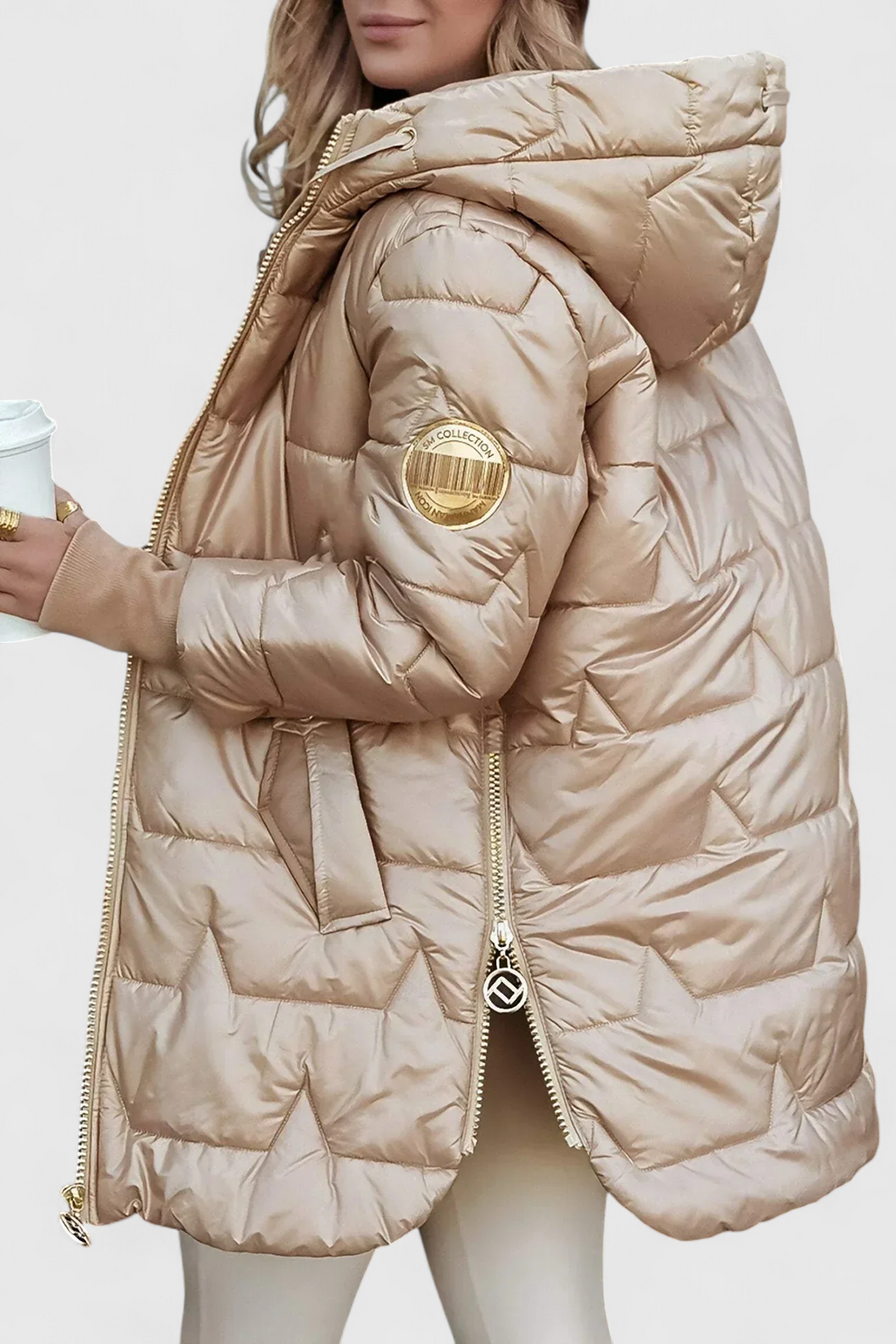 Nolwen - Elegant Vinterfrakke med Hætte og Polstring