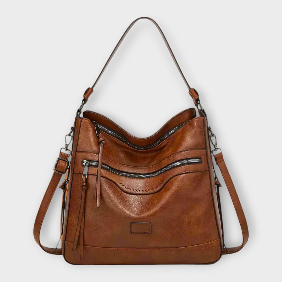 Cecilie - Klassisk Retro Skuldertaske
