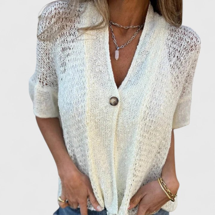Calista | Elegant Strikket Skjorte