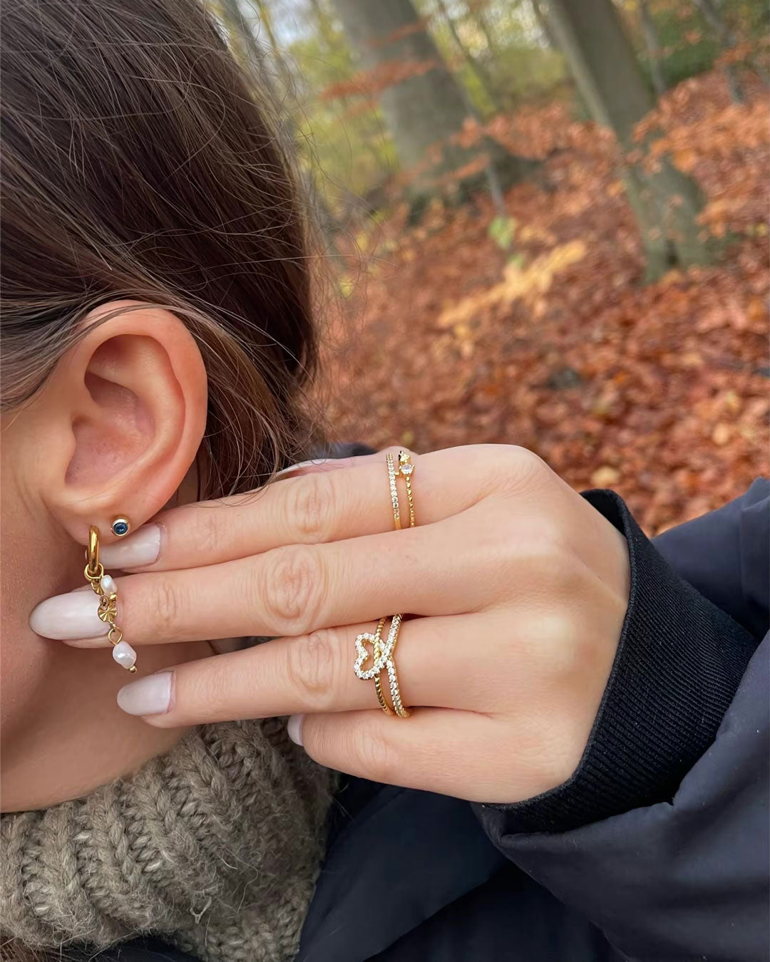 Lyannette | Solstråle Øreringe 18K Guld