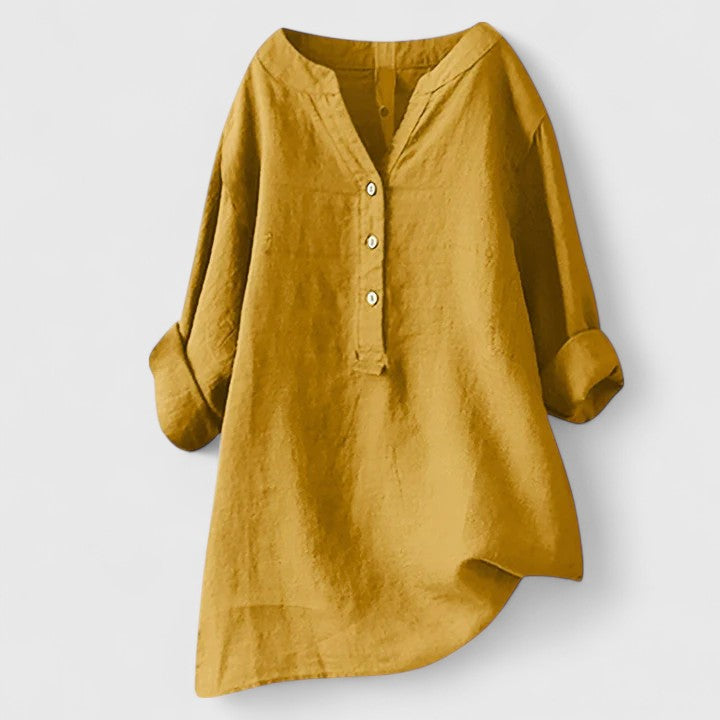 Larienne | Elegant Knap-Front Skjorte